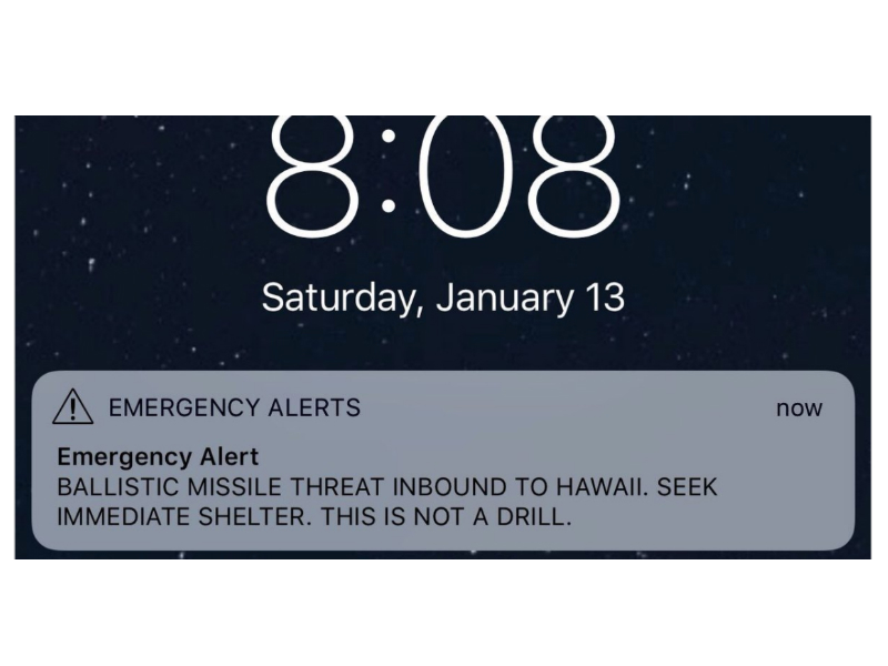 Situaţie de criză: ALARMA FALSĂ – un angajat din sistemul de apărare apasă butonul greşit. Studiu de caz: alerta de atac balistic din Hawaii – TIMELINE şi DECLARAŢII&nbsp;OFICIALE